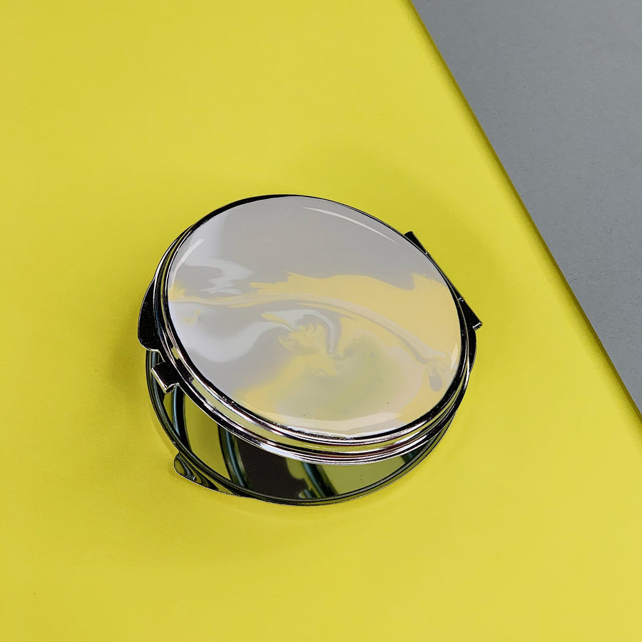 流體畫迷你雙面鏡盒 l Pour Painting Mini Double-Sided Mirror